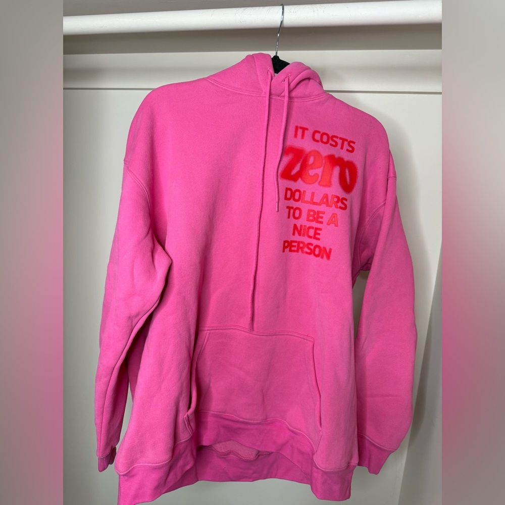 Pink Graphic Hoodie